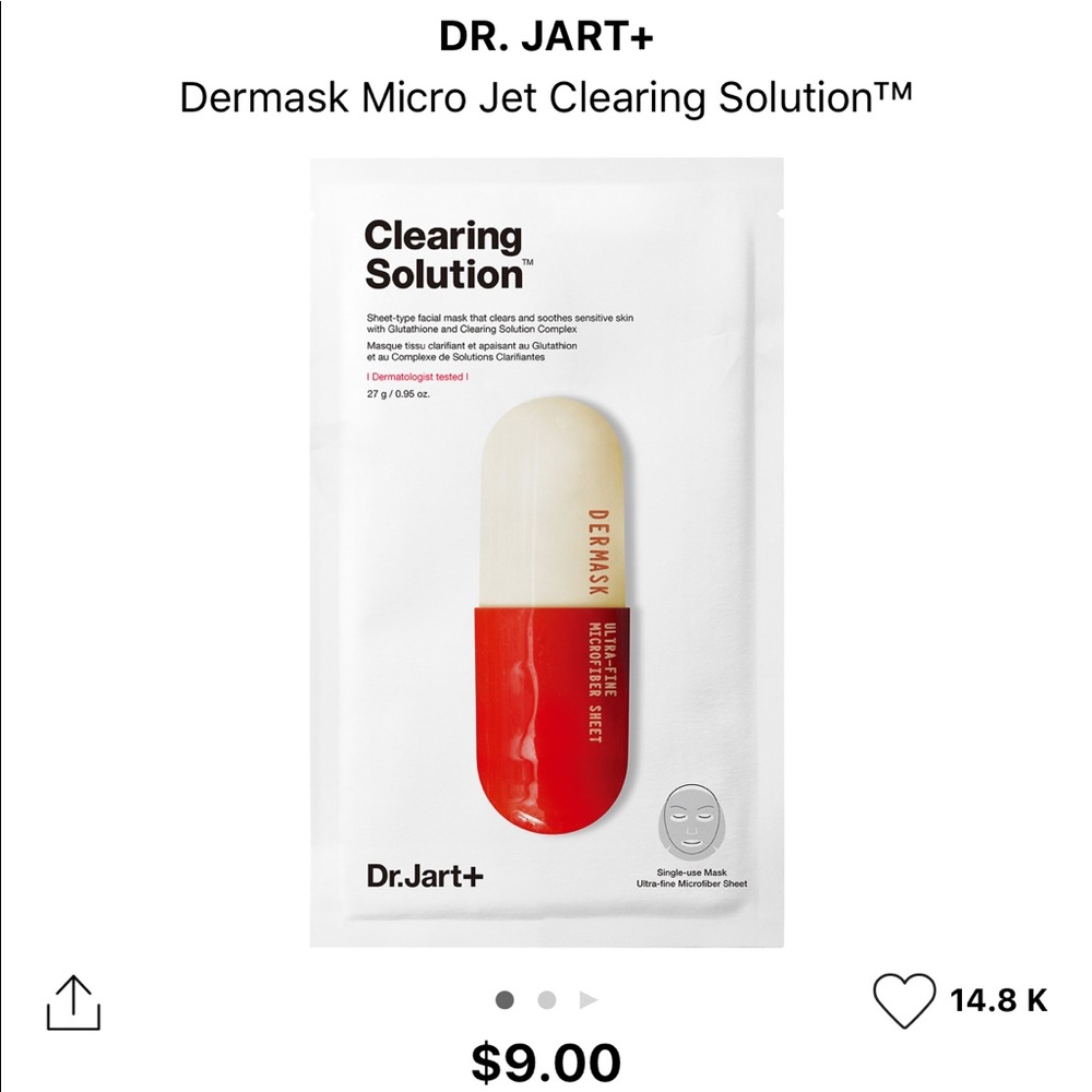 Dr. Jart+ Clearing Solution Face Mask